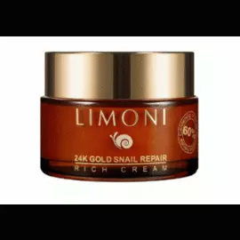 Крем для лица с золотом и экстрактом слизи улитки 24K Gold Snail Repair Rich Cream