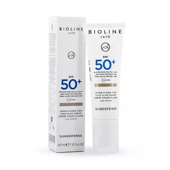 Крем-флюид для лица SPF50+ высокой степени защиты Very High Protection Face Fluid Cream Age Repair