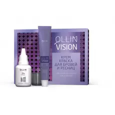 Крем-краска для бровей и ресниц цвет Коричневый Ollin Vision Set