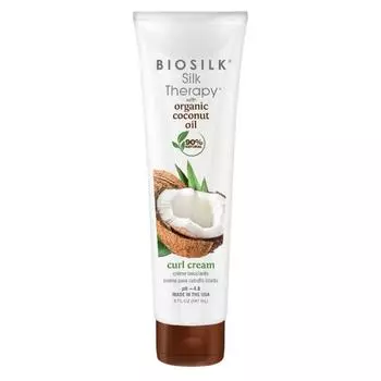 Крем с органическим кокосовым маслом Silk Therapy With Coconut Oil Curl Cream