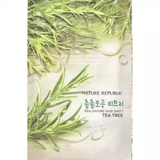 Маска для лица с экстрактом чайного дерева Real Nature Mask Sheet Snow Tea Tree 2017