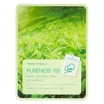 Маска для лица с зеленым чаем Pureness 100 Green Tea Mask Sheet2