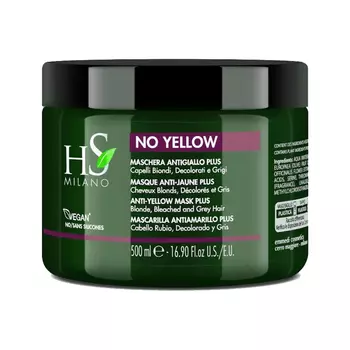 Маска для светлых и осветленных волос Hs No Yellow. Maschera Antigiallo Plus