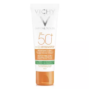 Матирующий уход для проблемной кожи 3-В-1 SPF50+