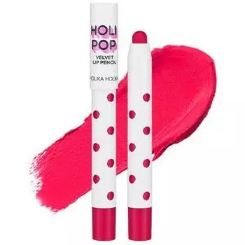 Матовый карандаш для губ Holipop Velvet Holika Holika (20014066, PK02, Малиновый, 1,7 г)