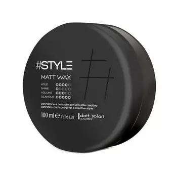 Матовый воск для волос сильной фиксации #Style
