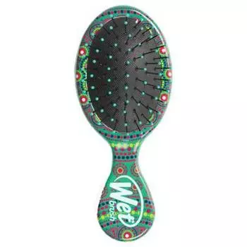 Мини-щетка для распутывания волос зеленая Mandala Green L