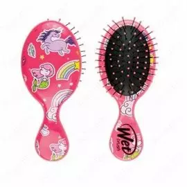 Мини-щетка для спутанных волос Wet Brush Mini Happy Hair (BWR832HAPPYM, MU, Русалка и Единорог, 1 шт)