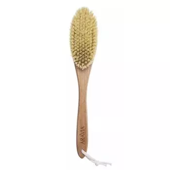 Мягкая средняя щетка с натуральной щетиной для сухого массажа