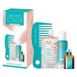 Набор для светлых волос Care Meets Color (тонирующая маска, сухой шампунь, масло, расчёска)