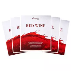 Набор гидрогелевых масок для лица с красным вином Red Wine Regenerating Solution Hydrogel Mask Pack