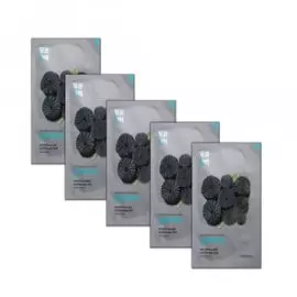 Набор из тканевых масок для лица Pure Essence Mask Sheet Charcoal 5 pcs Special Set