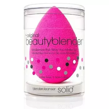 Набор косметический Beautyblender and Blendercleanser Solid Mini (BeaBl_35, 35, черный, 1 шт)