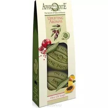 Набор Оливкового мыла Бодрящие ароматы с гранатом,манго и папайей