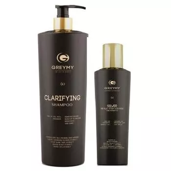 Набор Silver Result Hair Keratin Treatment and Clarifying Shampoo