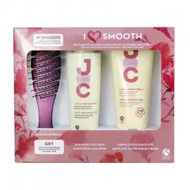 Набор со щеткой для волос Идеальное выпрямление Магнолия и семя льна JOC Care