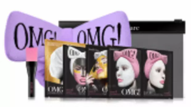 Набор SPA из 4 масок, кисти и банта (011494, 6, лавандовый бант, 1 шт)