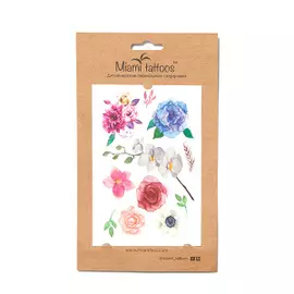 Набор временных татуировок Настроение цвести Miami Tattoos