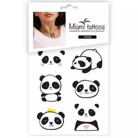 Набор временных татуировок Панда Miami Tattoos Panda