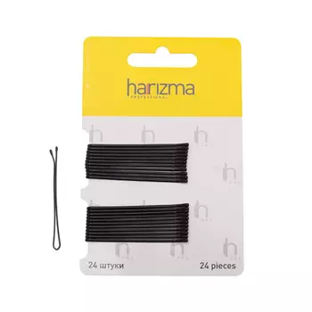 Невидимки 50 мм прямые черные (h10535-15B, 250 г)