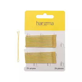 Невидимки 60 мм прямые золото