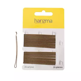 Невидимки 70 мм прямые с укороченной верхней частью коричневые