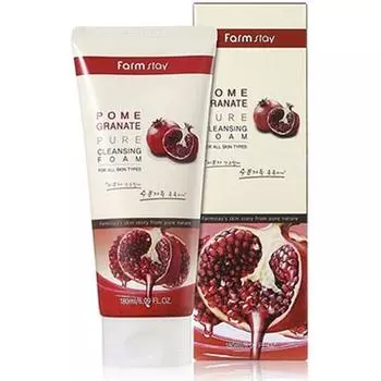 Очищающая пенка с экстрактом граната FarmStay