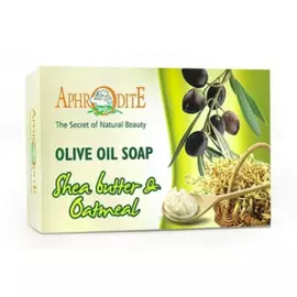 Оливковое мыло с маслом ши и овсянкой Aphrodite