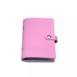 Органайзер для стемпинг пластин на 15 штук розовый Crazy story