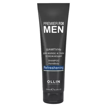 Освежающий шампунь для волос и тела Shampoo Hair&Body Refreshening Ollin Premier For Men (725485, 250 мл)
