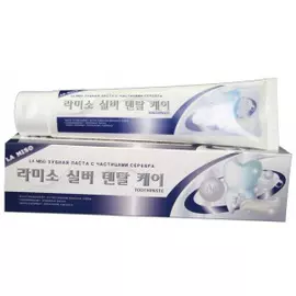 Отбеливающая зубная паста с частицами серебра Silver Dental Care Toothpaste