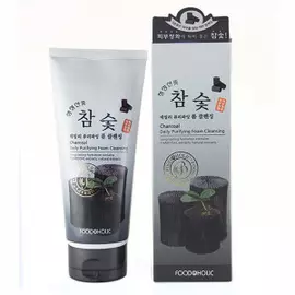 Пенка для умывания FoodaHolic Charcoal Daily Purifying Foam Cleansing FoodaHolic