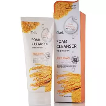 Пенка для умывания с экстрактом коричневого риса Ekel Rice Bran Foam Cleanser