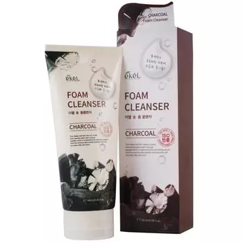 Пенка для умывания с древесным углём Ekel Charcoal Foam Cleanser