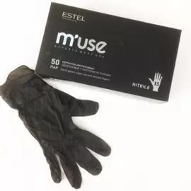 Перчатки нитриловые M’Use одноразовые с текстурой на пальцах (NLS34, S, сиреневый, 1 шт)