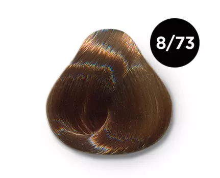 Перманентная крем-краска для волос Ollin Color (770747, 8/73, светло-русый коричнево-золотистый, 100 мл, Русый)