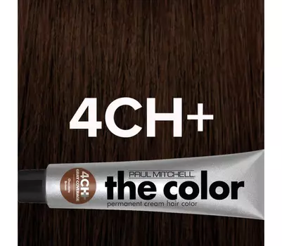 Перманентный краситель The Color (407304, 4CH+, коричневый, 90 мл, Пепельный/Дымчатый/Платиновый)