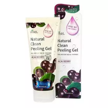 Пилинг-скатка с экстрактом ягод асаи Ekel Acai Berry Natural Clean Peeling Gel