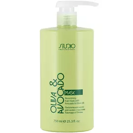 Питательная маска для волос с маслами Авокадо и Оливы