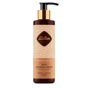 Питательный крем для душа Ритуал наслаждения с маслом карите и сладким миндалем