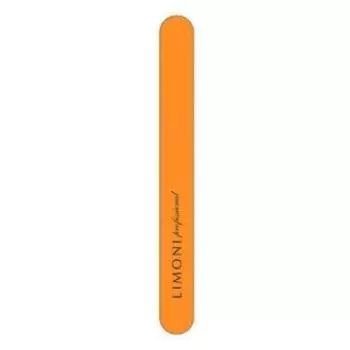 Прямая пилка для ногтей оранжевая Color 180*180