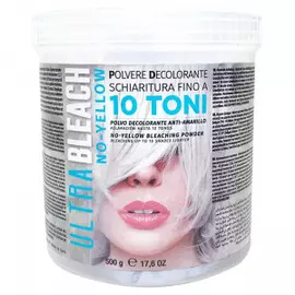 Пудра 10 тонов обесцвечивания с антижёлтым эффектом Ultrableach No-yellow Bleaching Powder