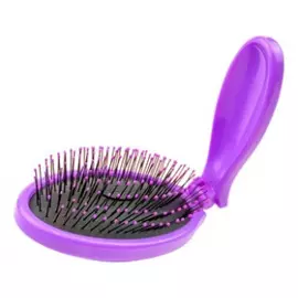 Раскладная мини-щетка для спутанных волос фиолетовая Mini Pop Fold Purple