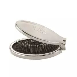 Раскладная мини-щетка для спутанных волос Wet Brush Mini Pop Fold - Silver
