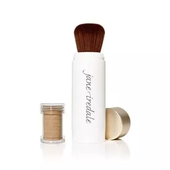 Рассыпчатая пудра в сменных блоках с кистью-контейнером Amazing Base Brush (11828, 14, Ривьера , 2*2,5 г)