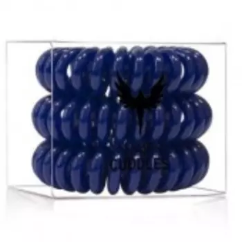 Резинка-браслет для волос Hair Bobbles HH Simonsen (20023, Dark Brown, 3 шт, Темно-синяя)