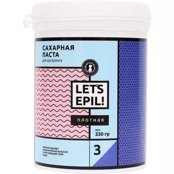 Сахарная паста для депиляции Плотная Let's Epil