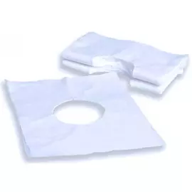 Салфетки для массажного кресла с отверстием SMS (01-609, 40*40 см, Голубой, 50 шт)