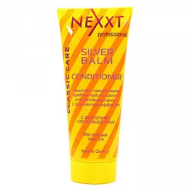 Серебристый кондиционер для светлых и седых волос с антижелтым эффектом