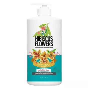 Шампунь цветочный увлажнение и питание цветы гибискуса (ПФ119, 750 мл)